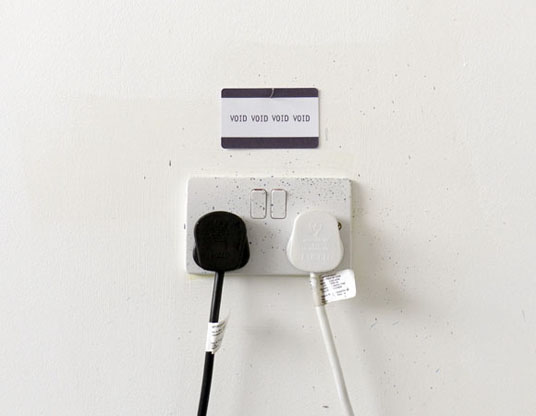 Philip Bradshaw, Installation view, Void Ticket, Open Studio 2014